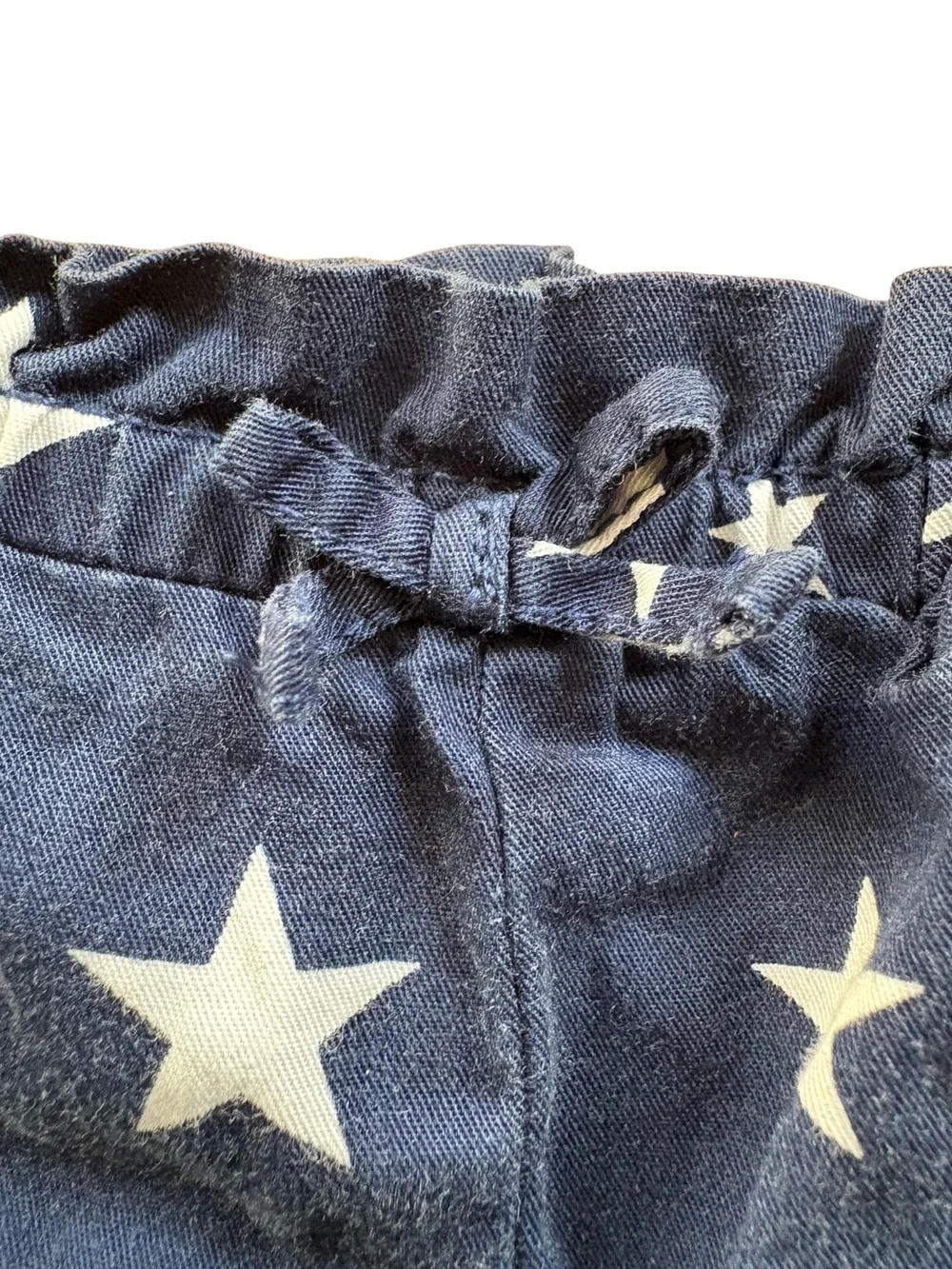Kids 4T Carter’s Navy Star Print Ruffle Hem Shorts
